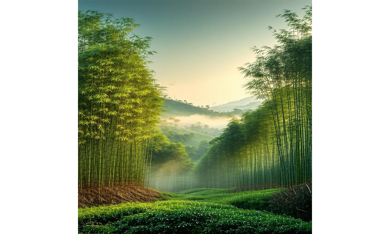 竹林と農園